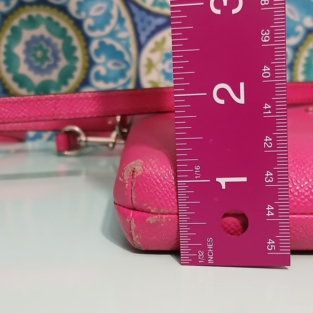 Coach Kitt Messenger Bag - Pink Pebbled Leather - Picture 13 of 15